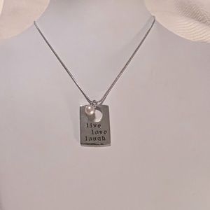 Sale NWOT Alexa n Angels Live Live Laugh Pendant